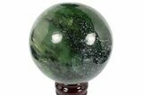 Polished Jade (Nephrite) Sphere - Afghanistan #187934-1